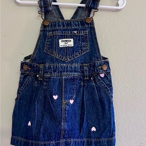 OshKosh B'gosh Blue Denim Girls Overall Dress